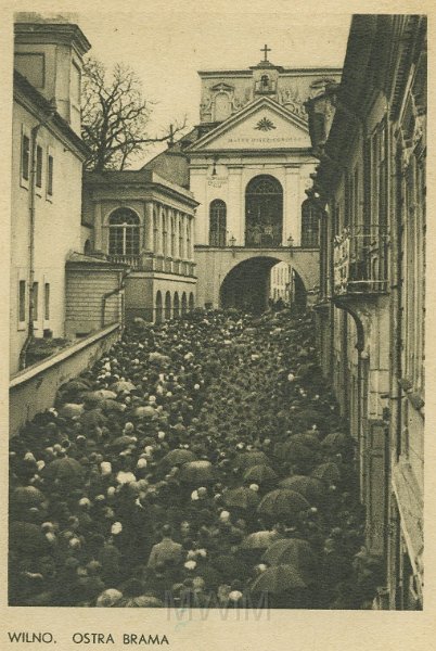 KKE 5266-2.jpg - Dok. Widokówki z wizerunkiem ulic Wilna, Wilno, lata 30-te XX wieku.